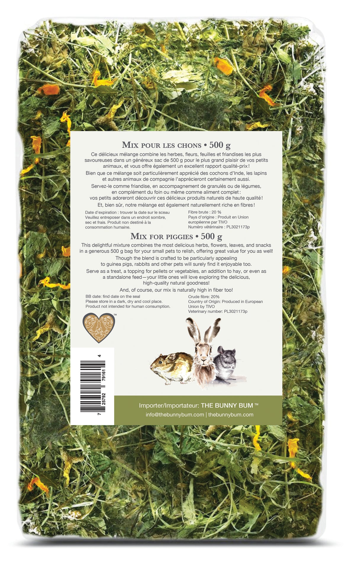 Mix pour les cochons d’Inde - Bunny Bum — photo originale The Bunny Bum