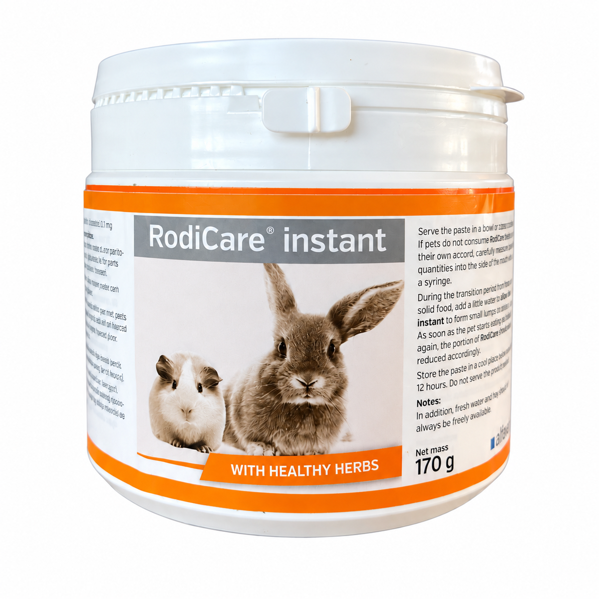 RodiCare Instant 170 g – face du pot sur fond blanc