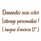 Lettrage personnalisé — renseignements
