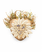 Cœur en feuille de palmier avec Forage - The Bun Bun Family — sur fond blanc